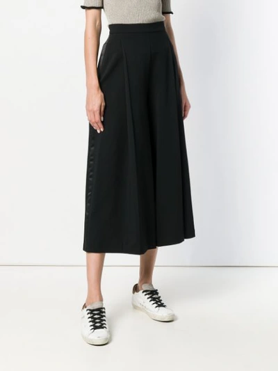 Shop Pinko Front Pleat Culottes In Black