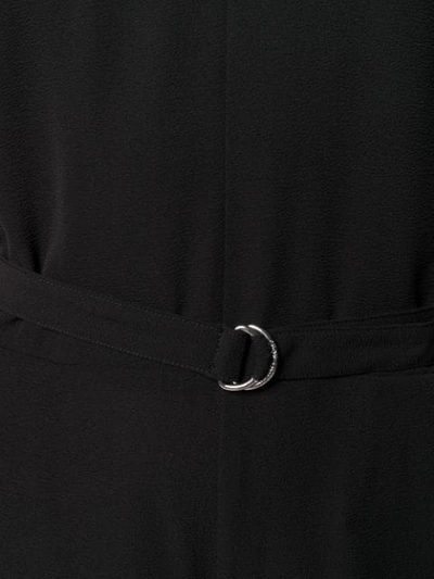 Shop Michael Michael Kors V-neck Wide Leg Jumpsuit In Black