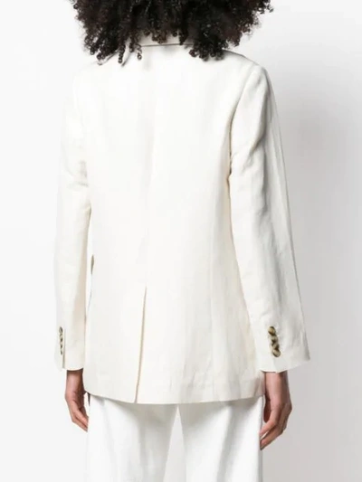 Shop Aalto Plunge-neck Jacket In Neutrals