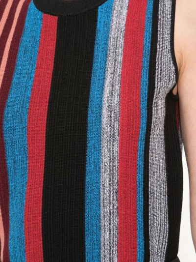 Shop Proenza Schouler Striped Longline Sweater Vest - Black
