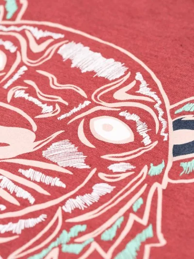 Shop Kenzo T-shirt Mit Logo-print - Rot In Red
