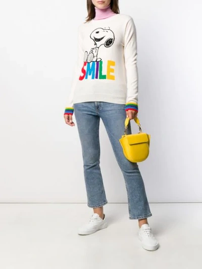 Shop Chinti & Parker Smile Print Jumper In White
