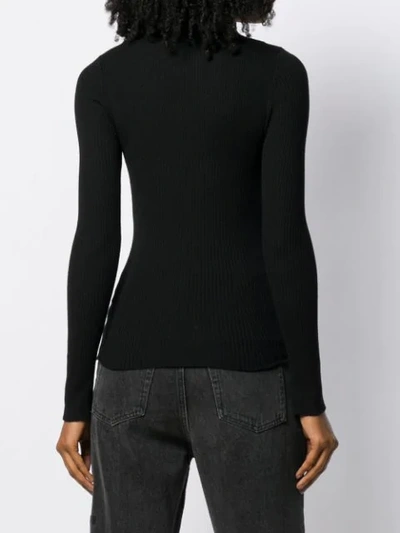 Alberta Ferretti Roll Neck Jumper In Black