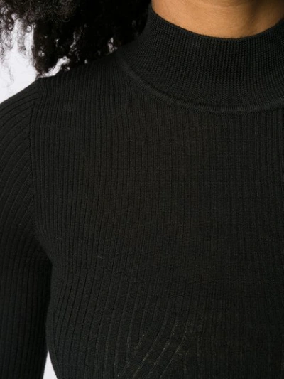 Alberta Ferretti Roll Neck Jumper In Black