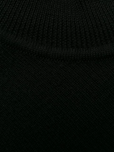Alberta Ferretti Roll Neck Jumper In Black