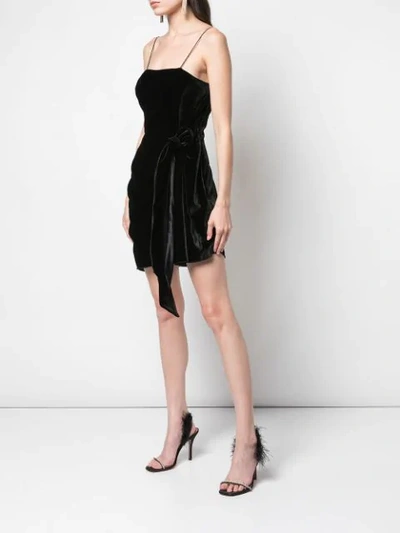Shop Cinq À Sept Kiki Velvet Mini Dress In Black