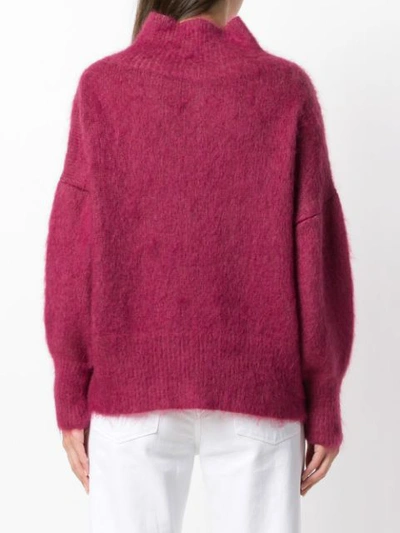 Shop Agnona Turtleneck Sweater - Pink