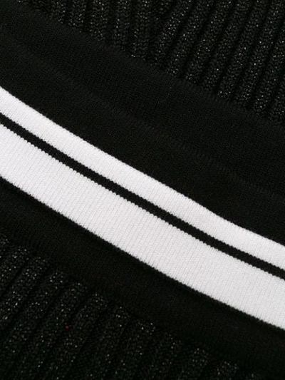 Shop Gcds Logo Band Knitted Shorts In Black
