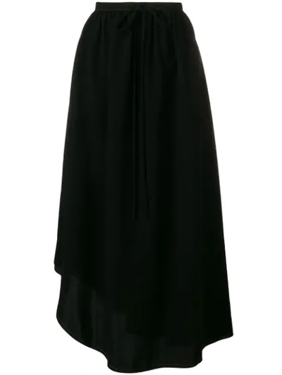 Shop Loewe Asymmetric Skirt - Black