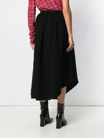 Shop Loewe Asymmetric Skirt - Black