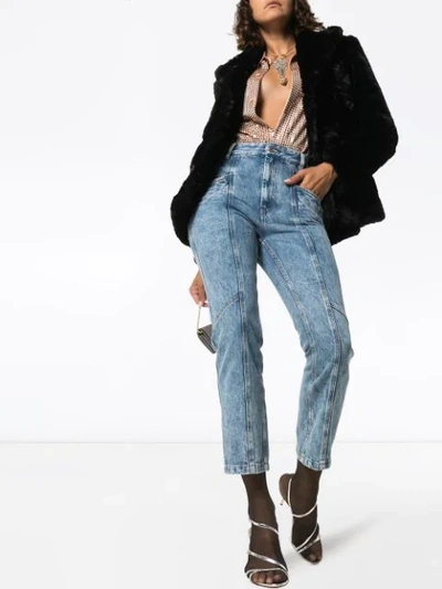 NOTTY PANELLED CROPPED JEANS