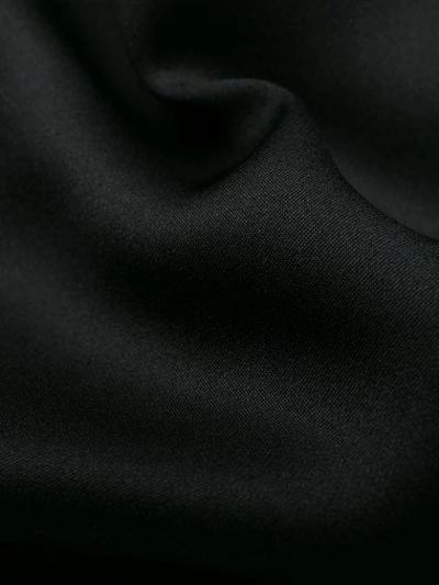 Shop Alexander Mcqueen Lace Detail Satin Top In 黑色