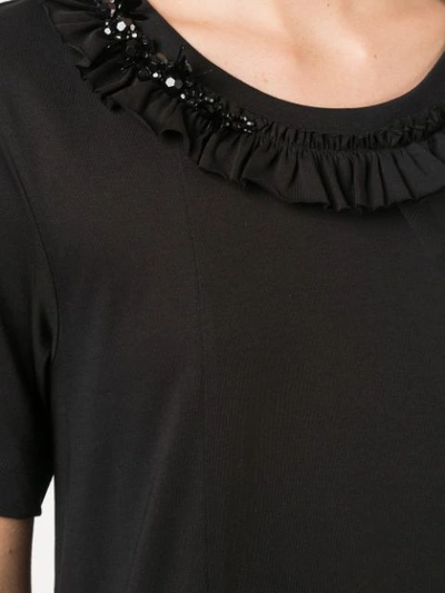 Shop Simone Rocha Embellished T-shirt Dress In Black/black/jet