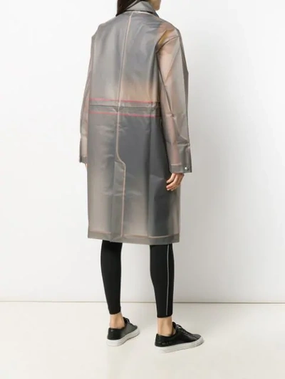 Shop A-cold-wall* Sheer Mac Raincoat In Grey