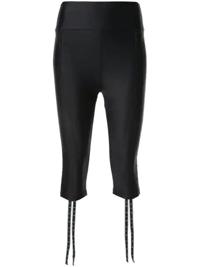 Shop Aje Capri Biker Shorts In Black