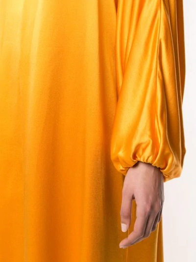 ROKSANDA LONG-SLEEVE MAXI DRESS - 黄色