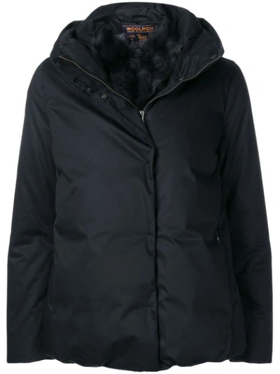 Shop Woolrich Hooded Jacket - Black