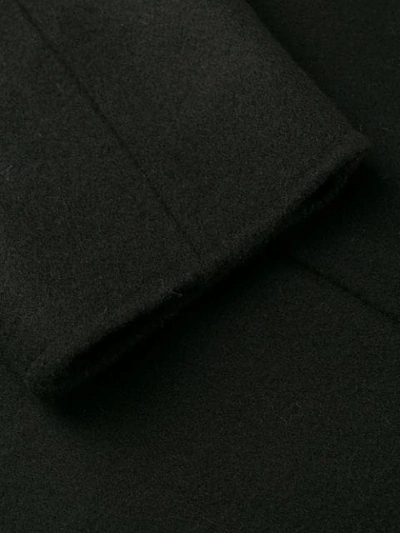 Shop P.a.r.o.s.h Hooded Midi Coat In Black