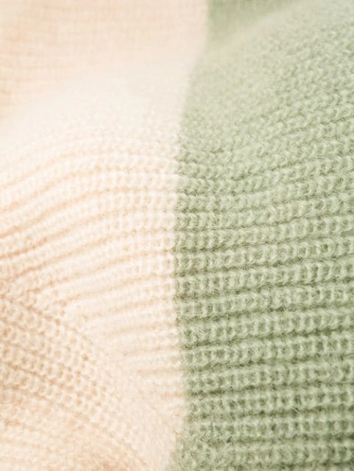Shop Jil Sander Striped Extended Sleeve Sweater In 961 Open Miscellan