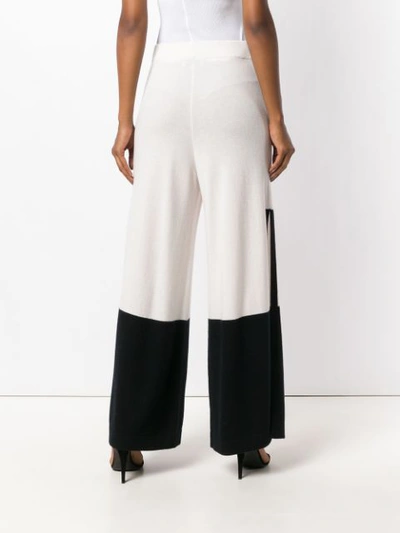 Shop Temperley London Explorer Knit Trousers In White