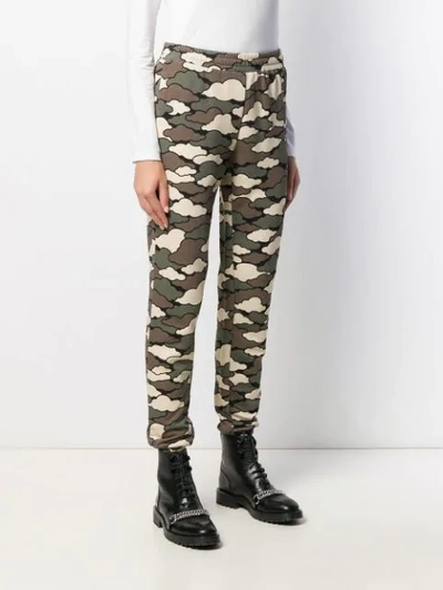 LOVE MOSCHINO MILITARY CLOUD JOGGERS - 绿色