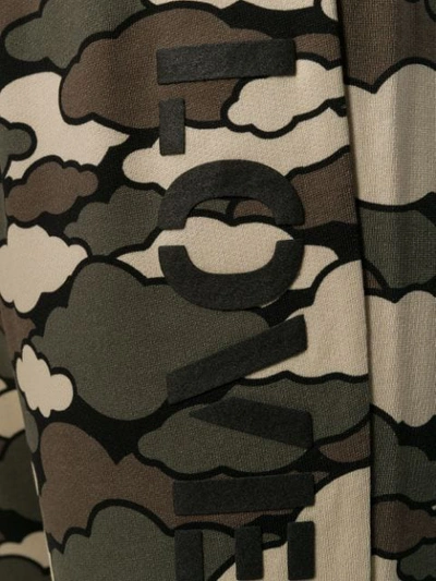 Shop Love Moschino Military Cloud Joggers In Green