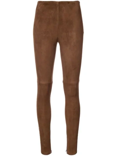 RALPH LAUREN COLLECTION ELEANORA长裤 - 棕色