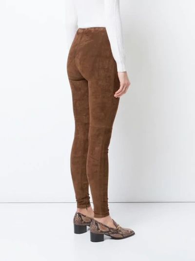 Shop Ralph Lauren Eleanora Trousers In Brown