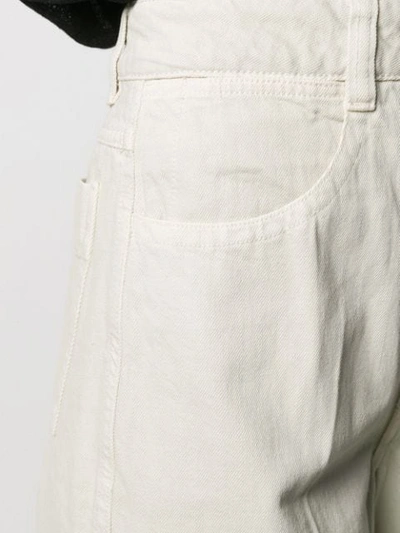 Shop Lemaire High-waisted Trousers In Neutrals