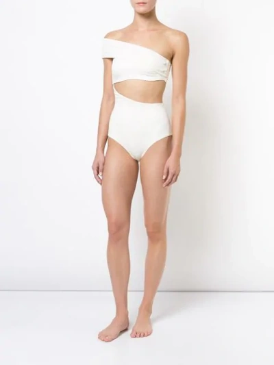 Shop Alix Shelborne Swimsuit In Ivory