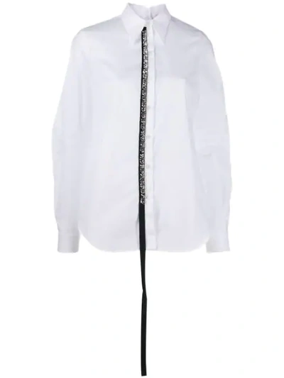 Shop N°21 Embellished Tab Shirt In White