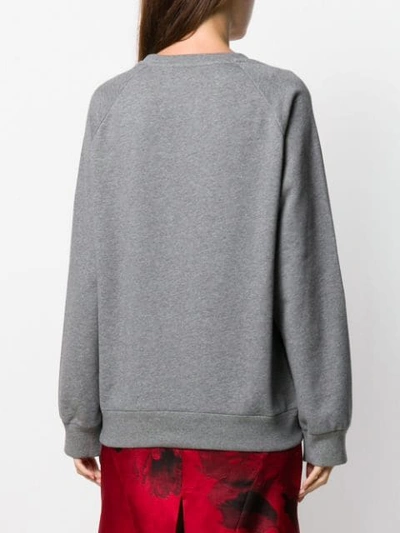 Shop N°21 Oversized Knitted Sweater In Grey