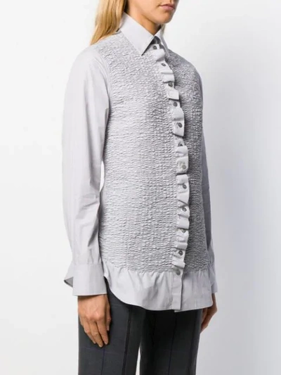 ACNE STUDIOS SLIM-FIT SHIRT - 灰色