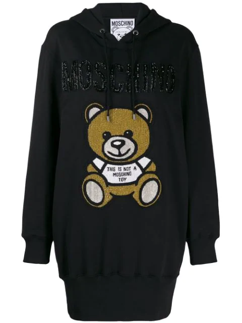 moschino hoodie bear