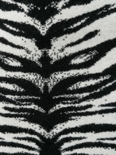 Shop Laneus Zebra Print Skirt In Neutrals