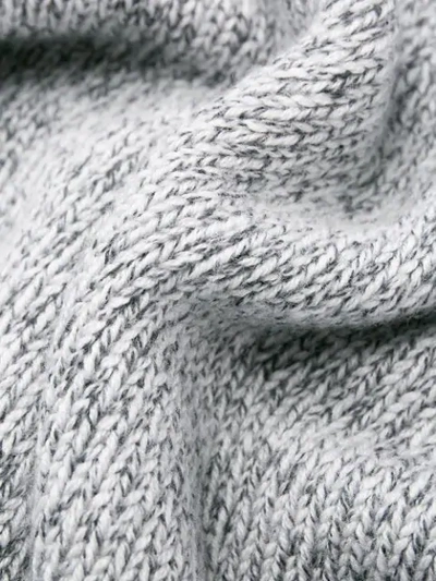 Shop Joseph Round Neck Sweater In 0201 Grey Chine