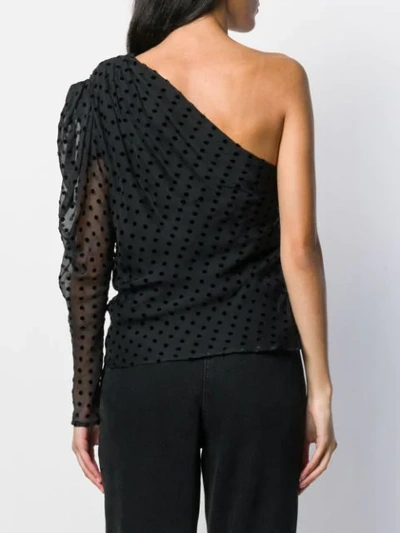 Shop Iro Coatli Asymmetric Top In Black