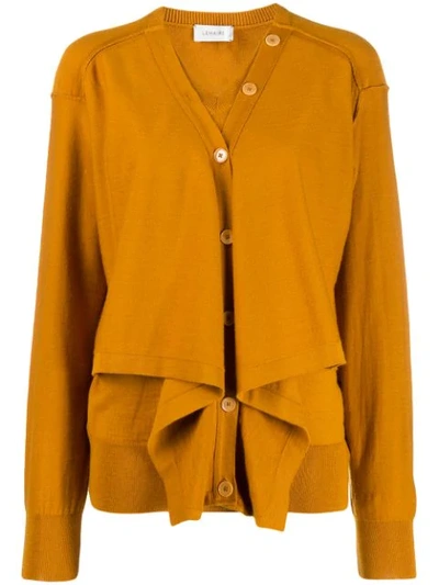 Shop Lemaire Layered Button In Yellow