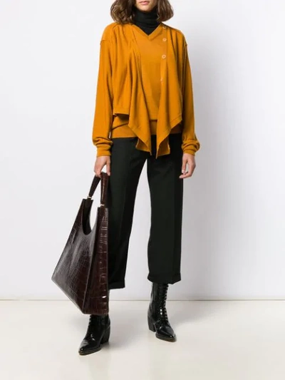 Shop Lemaire Layered Button In Yellow