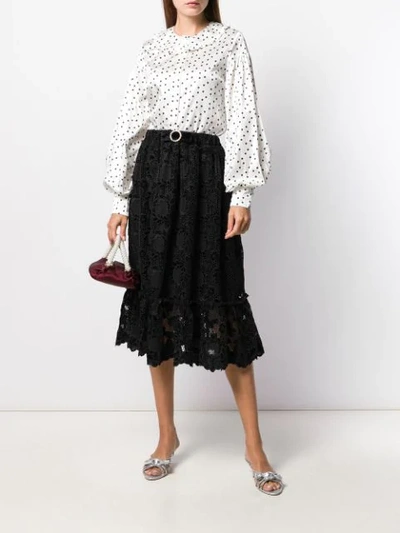 Shop Shrimps Lace Skirt In Black