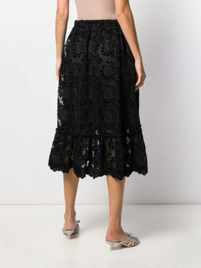 Shop Shrimps Lace Skirt In Black