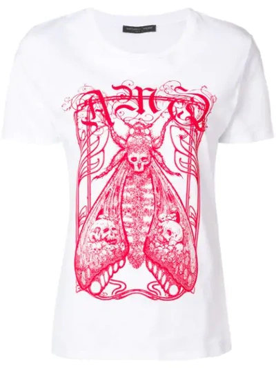 Shop Alexander Mcqueen Printed T In White