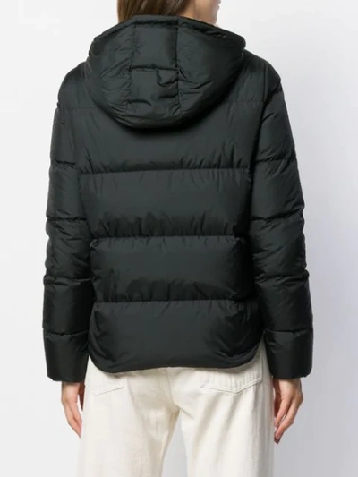 Shop Moncler Hooded Puffer Jacket In 999 Black