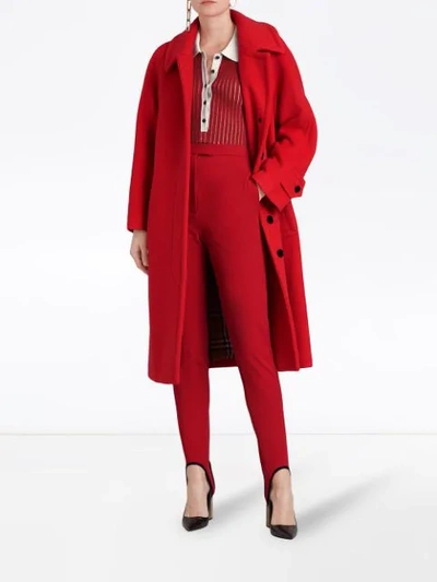 Shop Burberry Two In Red