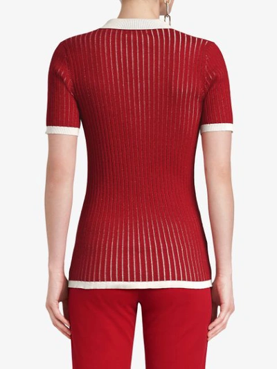 Shop Burberry Two In Red