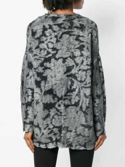 Shop Avant Toi Unfinished Jumper In Grey