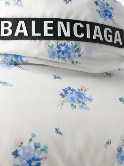 Shop Balenciaga Oversized Down Jacket In White