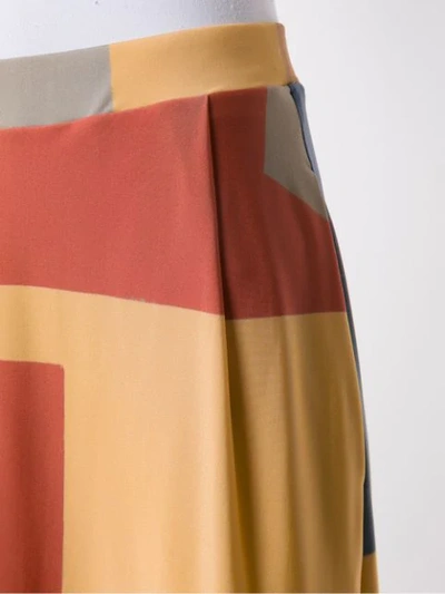 Shop Alcaçuz Geometric Print Manoela Skirt In Multicolour