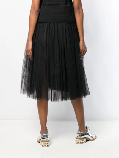 Shop Comme Des Garcons Girl Pleated Tulle Dress In Black