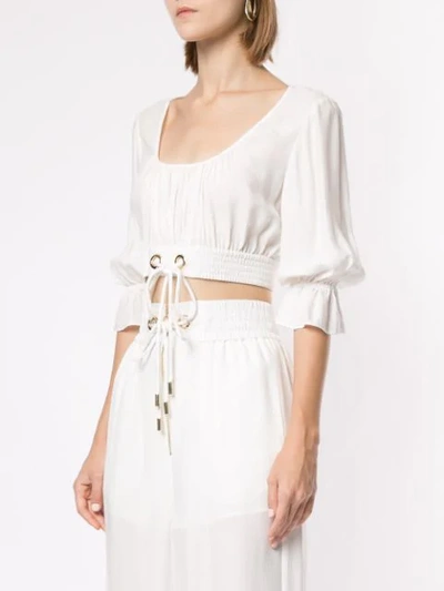 Shop Alice Mccall Gathered Crop Top In White